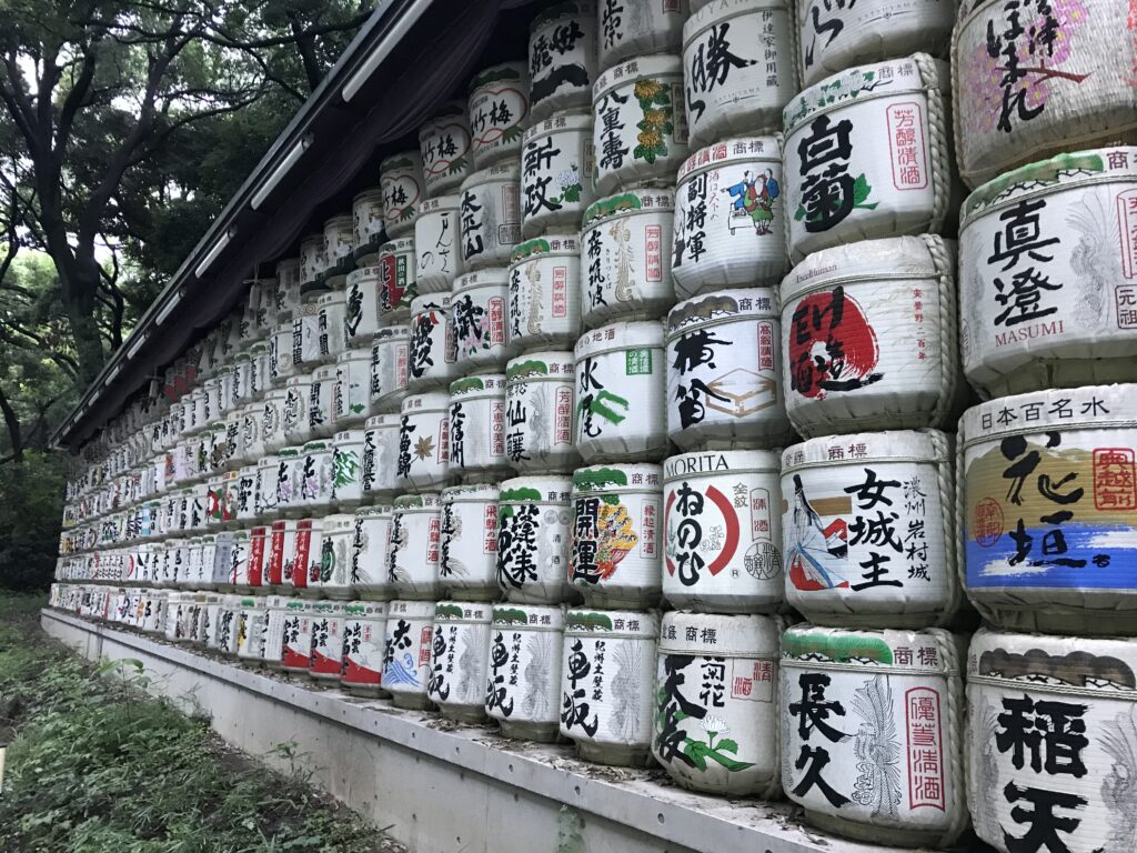 Sake Barrels Near the Meiji Shrine